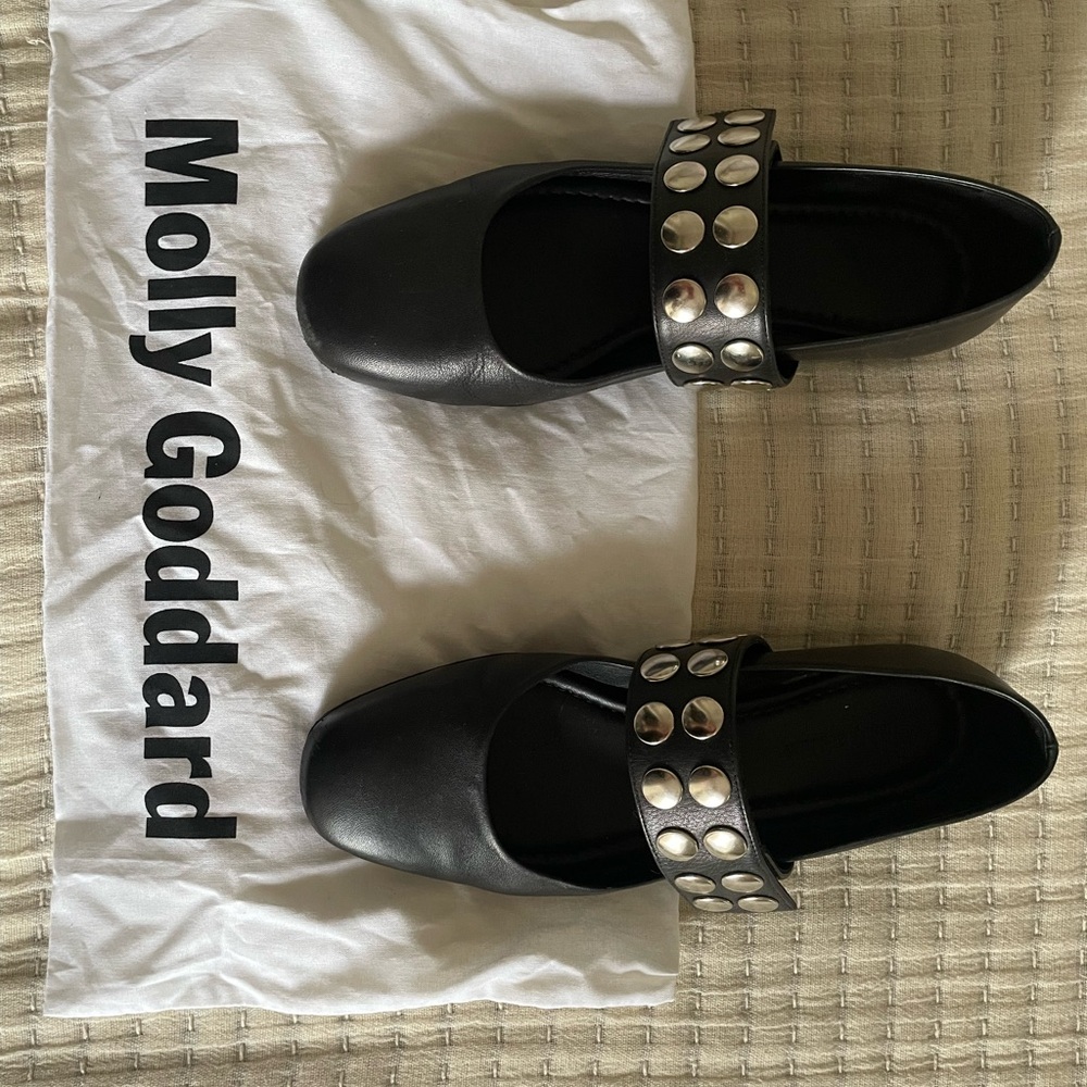 Molly Goddard studded Mary Jane ballet